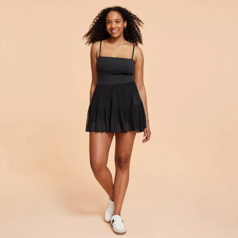 Blogilates Women's Ballerina Active Dress - Black Size Medium - NWT